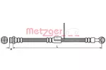 Przewód hamulcowy elastyczny METZGER AUTOTEILE 4110427