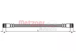 Przewód hamulcowy elastyczny METZGER AUTOTEILE 4110474