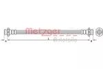 Przewód hamulcowy elastyczny METZGER AUTOTEILE 4110851