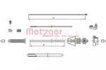 Linka przepustnicy METZGER AUTOTEILE 493.1