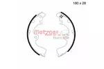 Szczęki hamulcowe - komplet METZGER AUTOTEILE MG 617 (Oś tylna)