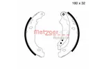 Szczęki hamulcowe - komplet METZGER AUTOTEILE MG 719 (Oś tylna)