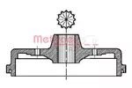 Bęben hamulcowy METZGER AUTOTEILE BT 713 (Oś tylna)