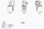 Silnik wycieraczek MAGNETI MARELLI 064300414010 (Z przodu)