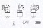Silnik wycieraczek MAGNETI MARELLI 064350005010 (Z przodu)