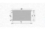 Chłodnica klimatyzacji - skraplacz MAGNETI MARELLI 350203970000