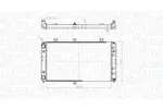 Chłodnica wody MAGNETI MARELLI 350213181400