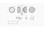 Wentylator wnętrza - dmuchawa MAGNETI MARELLI 069412208010