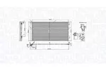 Chłodnica klimatyzacji - skraplacz MAGNETI MARELLI 350203747000