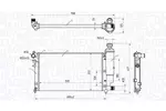 Chłodnica wody MAGNETI MARELLI 350213181300