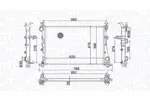 Chłodnica wody MAGNETI MARELLI 350213203400