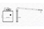 Nagrzewnica ogrzewania kabiny MAGNETI MARELLI 350218454000