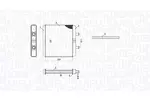 Nagrzewnica ogrzewania kabiny MAGNETI MARELLI 350218521000