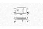 Chłodnica powietrza doładowującego - intercooler MAGNETI MARELLI 351319205490