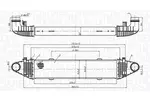 Chłodnica powietrza doładowującego - intercooler MAGNETI MARELLI 351319206250