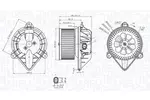 Nagrzewnica ogrzewania kabiny MAGNETI MARELLI 350218294000