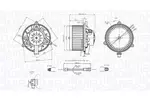Wentylator wnętrza - dmuchawa MAGNETI MARELLI 069412742010