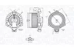 Wentylator wnętrza - dmuchawa MAGNETI MARELLI 069412749010