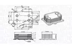 Chłodnica oleju silnikowego MAGNETI MARELLI 350300004300