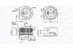 Chłodnica oleju silnikowego MAGNETI MARELLI 350300005300