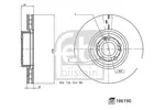 Tarcza hamulcowa FEBI BILSTEIN 186190 (Oś przednia)