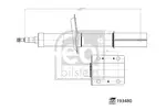 Amortyzator FEBI BILSTEIN 193480 (Oś przednia, z lewej strony)