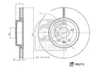 Tarcza hamulcowa FEBI BILSTEIN 196213 (Oś przednia)