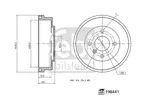 Bęben hamulcowy FEBI BILSTEIN 198441 (Oś tylna strona lewa)
