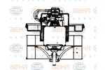 Wentylator wnętrza - dmuchawa BEHR HELLA SERVICE 8EW 009 159-671