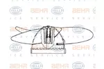 SILNIK WENTYLATORA CHŁODNICY   ## BEHR HELLA SERVICE 8EW 009 160-171