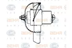 Wentylator wnętrza - dmuchawa BEHR HELLA SERVICE 8EW 009 160-321