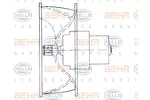 SILNIK DMUCHAWY   ## BEHR HELLA SERVICE 8EW 009 160-411