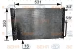 KONDENSER KLIMATYZACJI   ## BEHR HELLA SERVICE 8FC 351 038-051