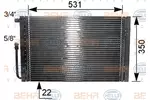 KONDENSER KLIMATYZACJI   ## BEHR HELLA SERVICE 8FC 351 038-121