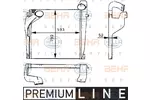 Chłodnica powietrza doładowującego - intercooler BEHR HELLA SERVICE 8ML 376 724-011