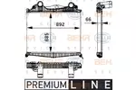 Chłodnica powietrza doładowującego - intercooler BEHR HELLA SERVICE 8ML 376 724-211