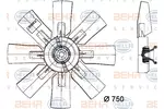 Wentylator chłodnicy silnika BEHR HELLA SERVICE 8MV 376 728-171