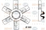 Wentylator chłodnicy silnika BEHR HELLA SERVICE 8MV 376 730-251