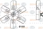 WENTYLATOR CHŁODNICY   ## BEHR HELLA SERVICE 8MV 376 731-221