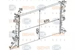 Chłodnica wody BEHR HELLA SERVICE 8MK 376 745-221