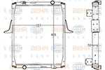 Chłodnica wody BEHR HELLA SERVICE 8MK 376 758-061