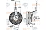 Sprzęgło wiskozowe BEHR HELLA SERVICE 8MV 376 758-491