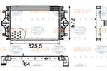 Chłodnica powietrza doładowującego - intercooler BEHR HELLA SERVICE 8ML 376 760-421
