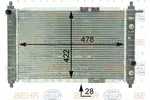 Chłodnica wody BEHR HELLA SERVICE 8MK 376 762-511