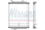 Chłodnica wody NISSENS 672570