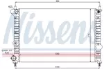 Chłodnica wody NISSENS 69094