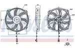 Wentylator chłodnicy silnika NISSENS 850109