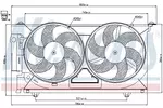 Wentylator chłodnicy silnika NISSENS 85175
