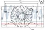 Wentylator chłodnicy silnika NISSENS 85106