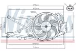 Wentylator chłodnicy silnika NISSENS 85347